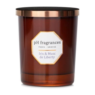 pH fragrances Scented Candle Iris & Musc de Liberty 180g/6.3oz