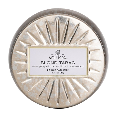 Voluspa Mini Tin Candle - Blond Tabac 127g/4.5oz