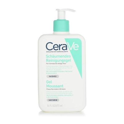 CeraVe Pěnov&yacute; čistic&iacute; př&iacute;pravek na obličej pro norm&aacute;ln&iacute; až mastnou pleť 473ml/16oz