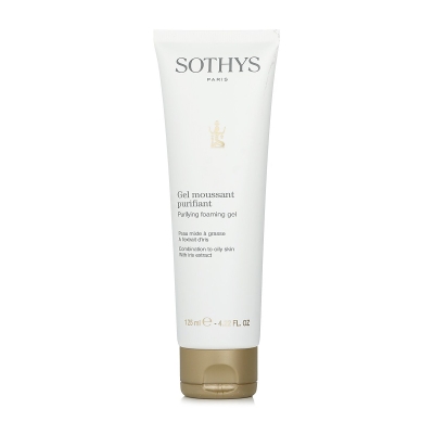 Sothys Čist&iacute;c&iacute; pěniv&yacute; gel - pro sm&iacute;&scaron;enou až mastnou pleť, s v&yacute;tažkem z kosatce 125ml/4.2oz