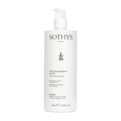 Sothys Čist&iacute;c&iacute; ml&eacute;ko Purity &ndash; pro sm&iacute;&scaron;enou až mastnou pleť, s v&yacute;tažkem z kosatce (velikost salonu) 500ml/16.9oz