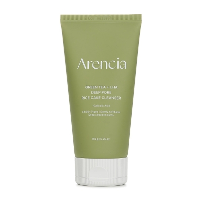 Arencia Green Tea + LHA Deep Pore Rice Cake Cleanser 150g
