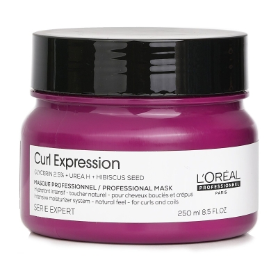 L'Oreal Serie Expert Curl Expression Glycerin 2.5% + Urea H + Hibiscus Seed Professional Mask 250ml