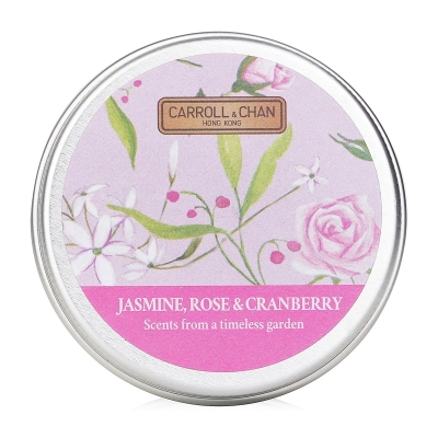 Carroll & Chan 100% Beeswax Mini Tin Candle Jasmine, Rose & Cranberry 1pcs