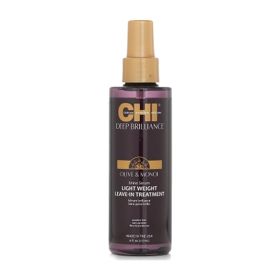 CHI Deep Brilliance Olive & Monoi Shine Serum Light Weight Leave-In Treatment 178ml/6oz