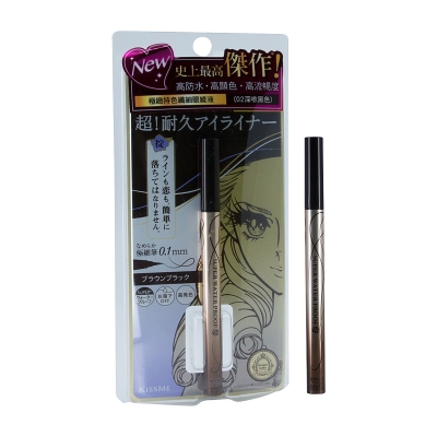 Heroine Make Kiss Me Liquid Eyeliner 02 Brown Black Random Pakcing