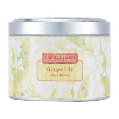 Carroll & Chan 100% Beeswax Tin Candle - Ginger Lily (8x6) cm