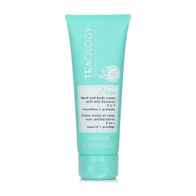 Teaology Yoga Care Clean 2 in 1 antibakteerinen k&auml;si- ja vartalovoide 75ml/2.5oz