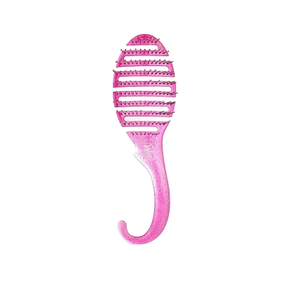 Wet Brush Shower Detangler Pink Glitter 1pc