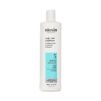 Nioxin Density System 3 Scalp Therapy Conditioner (Colored Hair, Light Thinning, Color Safe) 500ml/16.9oz