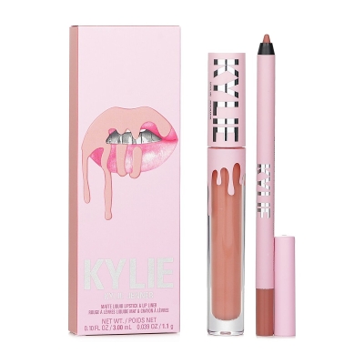 Kylie By Kylie Jenner Matte Lip Kit: Matte Liquid Lipstick 3ml + Lip Liner 1.1g 700 Bare 2pcs