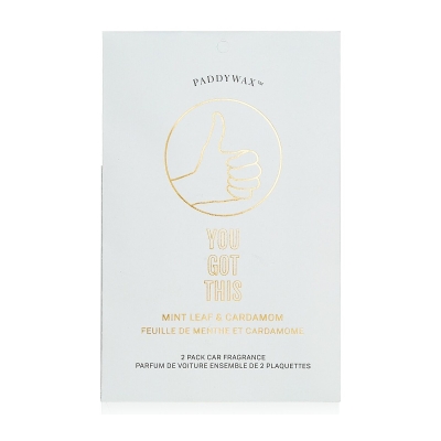 Paddywax Impressions Car Fragrance - You Got This 2packs