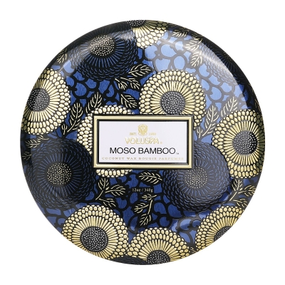 Voluspa 3 Wick Decorative Tin Candle - Moso Bamboo 340g/12oz