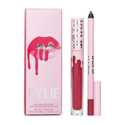 Kylie By Kylie Jenner Matte Lip Kit: Matte Liquid Lipstick 3ml + Lip Liner 1.1g 401 Victoria 2pcs