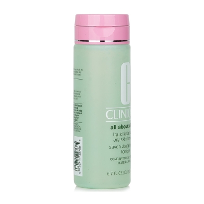 Clinique All About Clean mydło w płynie do twarzy z formułą do sk&oacute;ry tłustej - sk&oacute;ra mieszana, tłusta i tłusta 200ml/6.7oz