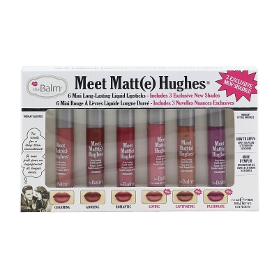 TheBalm Kit Meet Matt(e) Hughes 6 Mini Pintalabios L&iacute;quidos de Larga Duraci&oacute;n Vol. 3 6x1.2ml/0.04oz