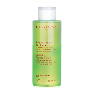 Clarins Čist&iacute;c&iacute; tonizačn&iacute; ml&eacute;ko s v&yacute;tažky z lučn&iacute;ho a &scaron;afr&aacute;nov&eacute;ho květu &ndash; sm&iacute;&scaron;en&aacute; až mastn&aacute; pleť 400ml/13.5oz