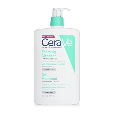 CeraVe Čistic&iacute; pěna pro norm&aacute;ln&iacute; až mastnou pleť (s pumpičkou) 1000ml/33.8oz