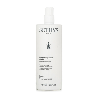 Sothys Čistic&iacute; ml&eacute;ko Vitality &ndash; pro norm&aacute;ln&iacute; až sm&iacute;&scaron;enou pleť, s extraktem z grapefruitu (velikost salonu) 500ml/16.9oz