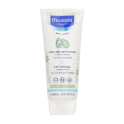 Mustela Čistic&iacute; gel na tělo a vlasy 2v1 - pro norm&aacute;ln&iacute; pleť 200ml/6.76oz