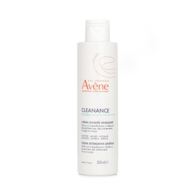 Avene Cleanance HYDRA zklidňuj&iacute;c&iacute; čistic&iacute; kr&eacute;m &ndash; pro pleť se sklonem k vad&aacute;m, suchou a podr&aacute;žděnou o&scaron;etřen&iacute;m 200ml/6.7oz