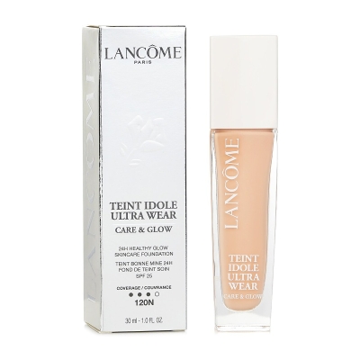Lancome 틴트 아이돌 울트라 웨어 케어 & 글로우 파운데이션 SPF 25 120N 30ml/1oz