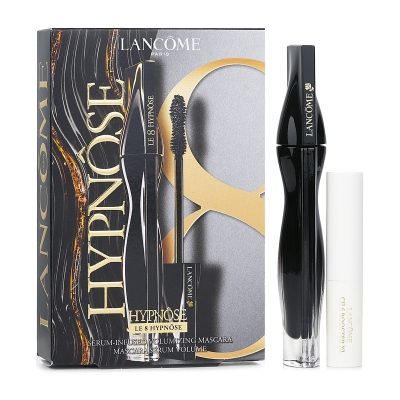 Lancome Le 8 Hypnose Mascara Set: LE 8 Hypnose Mascara 8ml + Cils Booster XL Super Enhancing Mascara Base 4ml 942942 2pcs