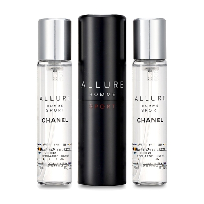 Chanel Allure Homme Sport Eau De Toilette Travel Spray (With Two Refills) 3x20ml/0.7oz