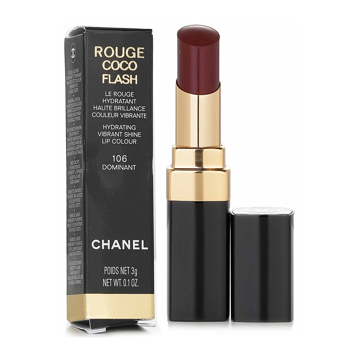 Chanel Rouge Coco Flash Hydrating Vibrant Shine Lip Colour 106 Dominant 3g/0.1oz