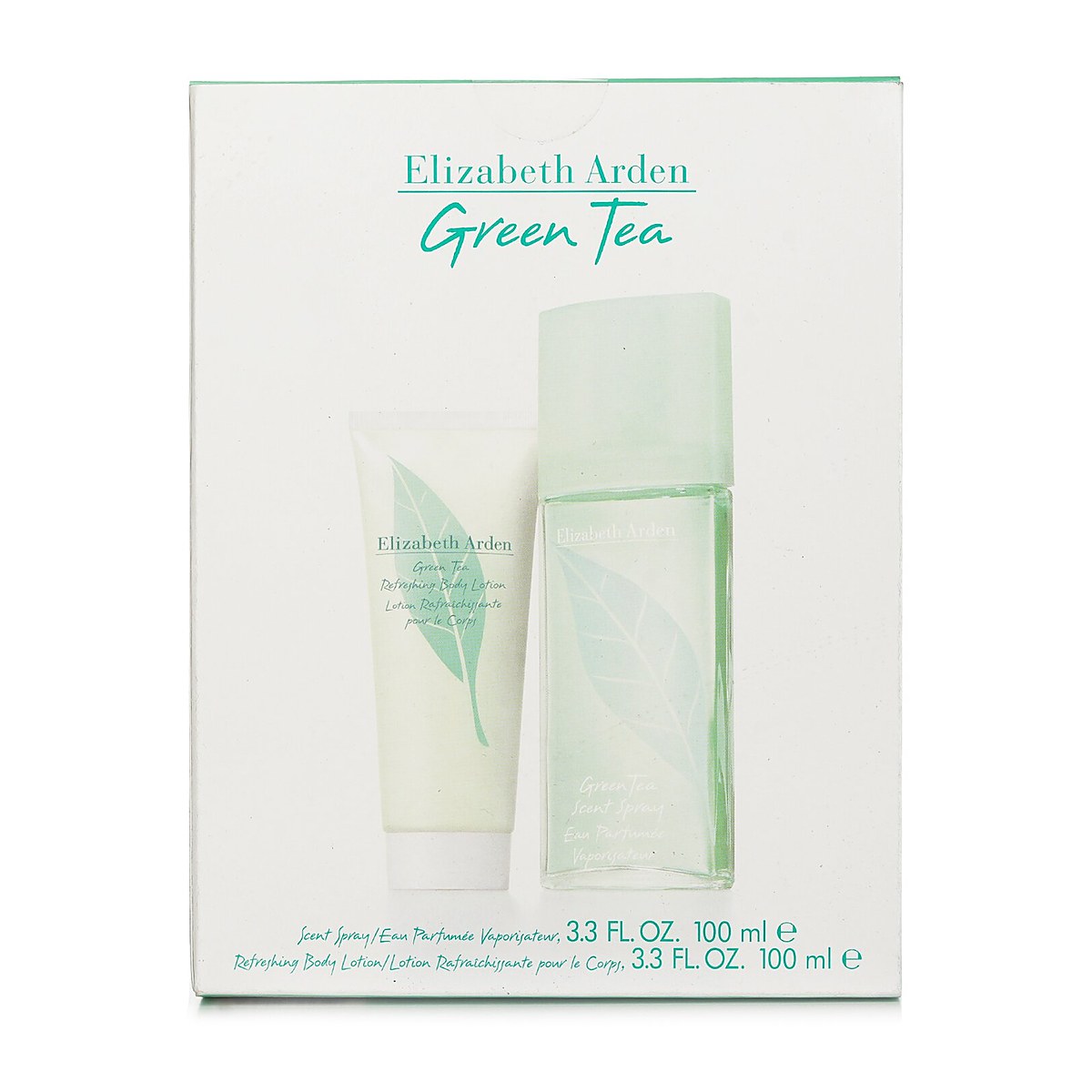 Elizabeth Arden 그린 티 코플렛: 오 퍼퓸 스프레이 100ml/3.3oz + 리프레슁 바디 로션 100ml/3.3oz 2pcs