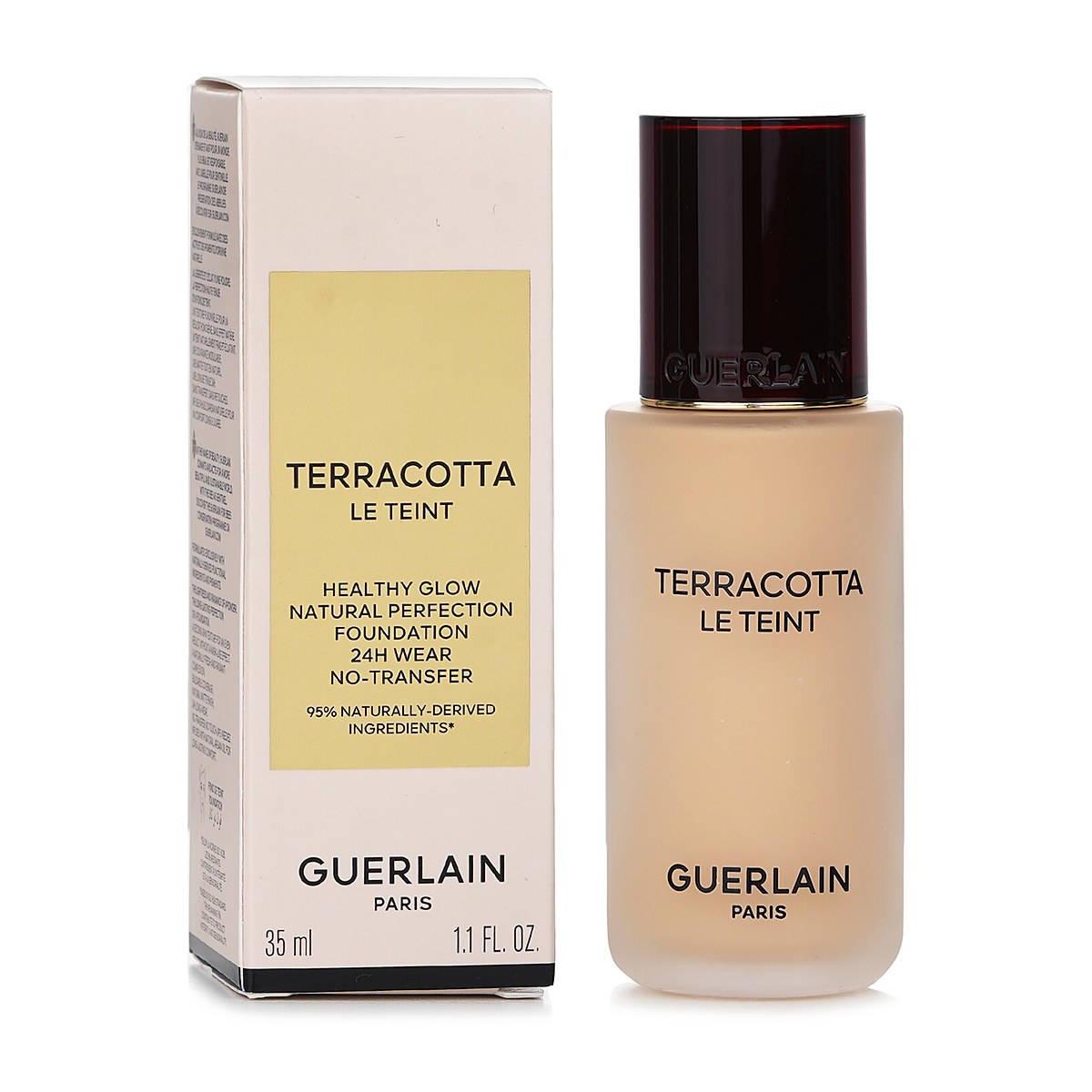 Guerlain Terracotta Le Teint Healthy Glow Natural Perfection Foundation 24H Wear No Transfer 2W Warm 35ml/1.1oz