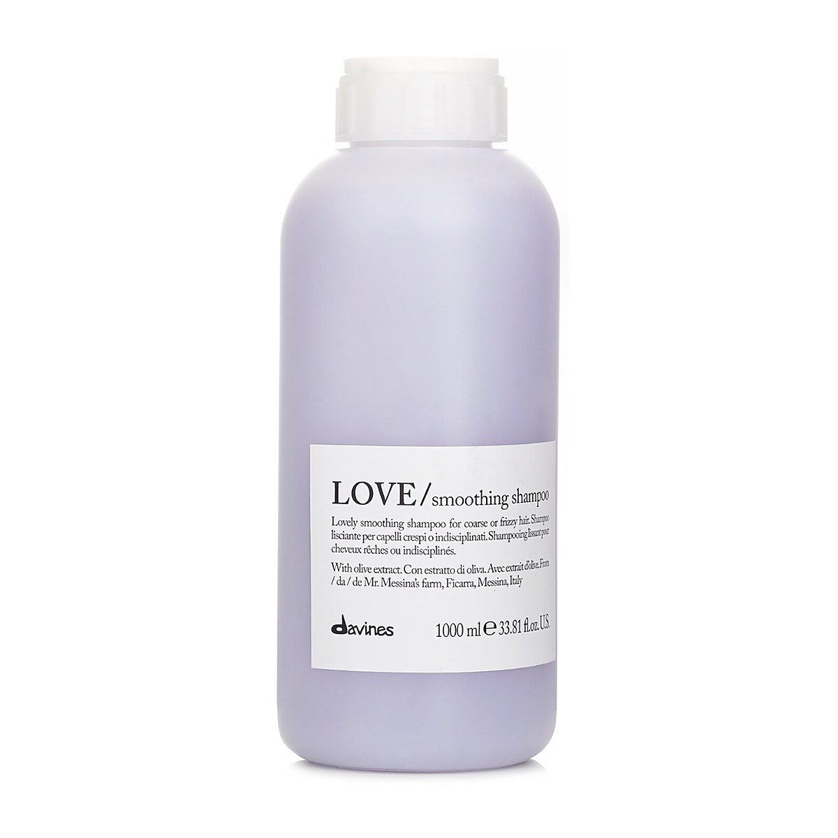 Davines 러브 러블리 스무딩 샴푸 (거칠고 부스스한 모발용) 1000ml/33.8oz