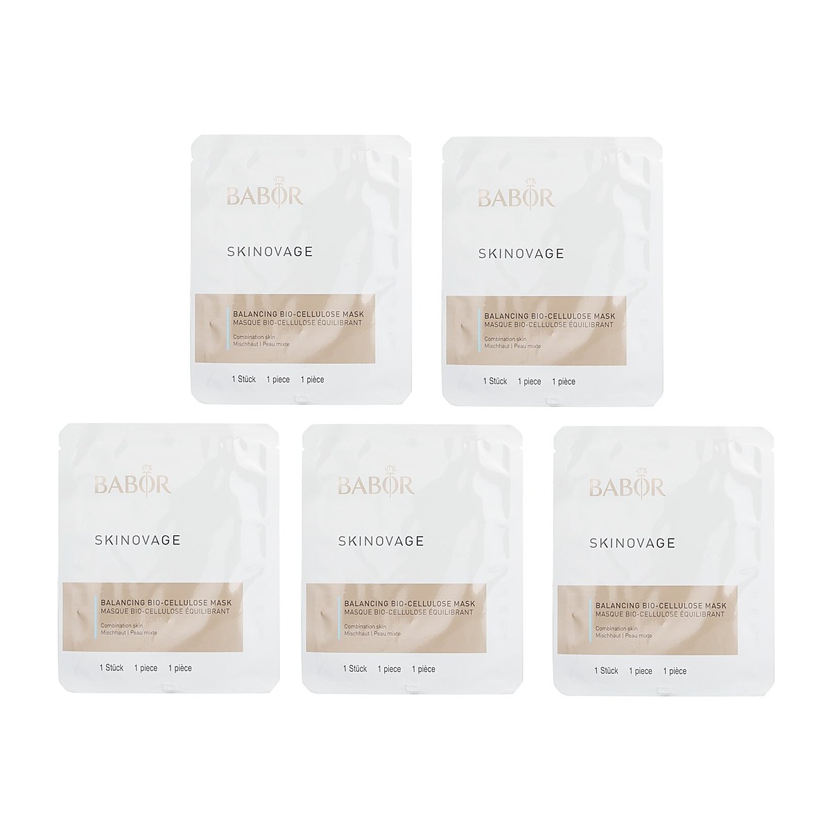 Babor Skinovage [Age Preventing] Balancing Bio-Cellulose Mask - For Combination Skin 5pcs