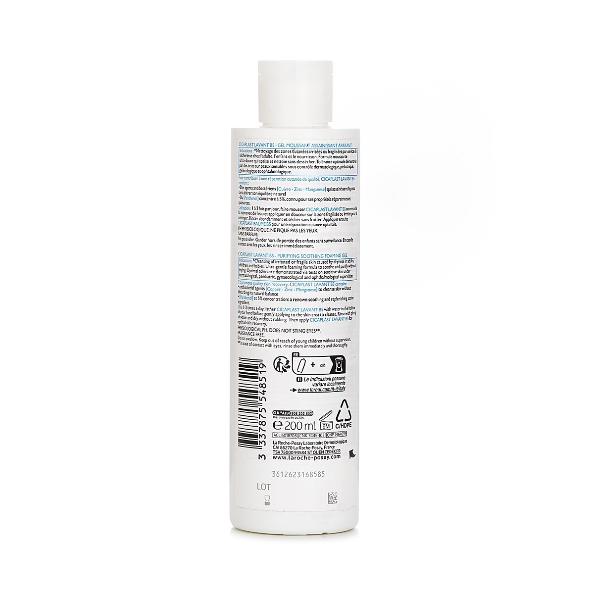 La Roche Posay Cicaplast Lavant B5 Purifying Soothing Foaming Gel 200ml/6.76oz