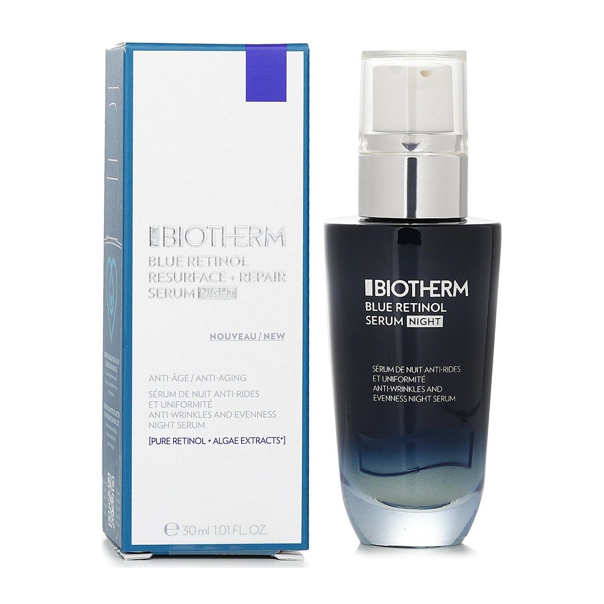 Biotherm Bl&aring; Retinol Fornyende og Reparerende Nattserum 30ml/1.01oz