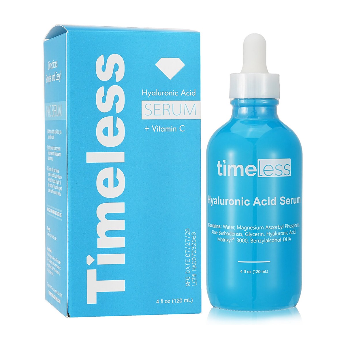 Timeless Skin Care Hyaluronihapposeerumi + C-vitamiini 120ml/4oz