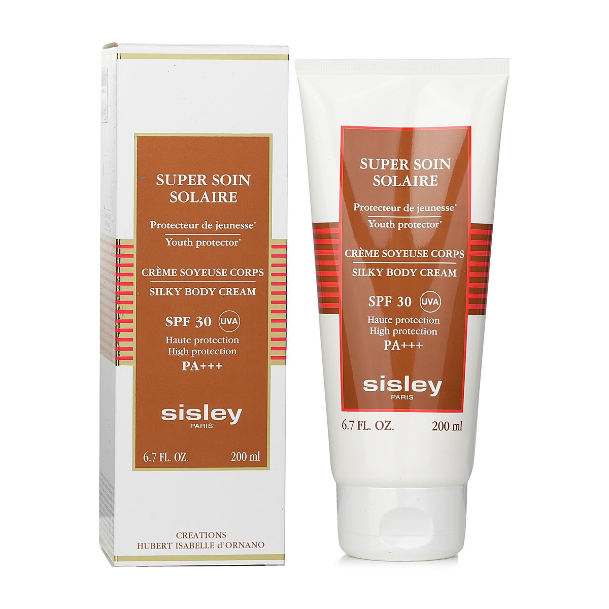 Sisley Super Soin Solaire Silky tělov&yacute; kr&eacute;m SPF 30 UVA vysok&aacute; ochrana 168105 200ml/6.7oz
