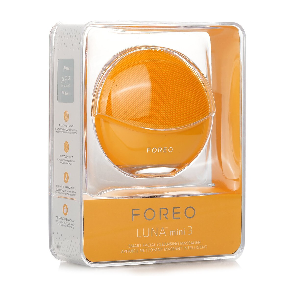 FOREO Luna Mini 3 Smart Facial Cleansing Massager Sunflower Yellow 1pcs