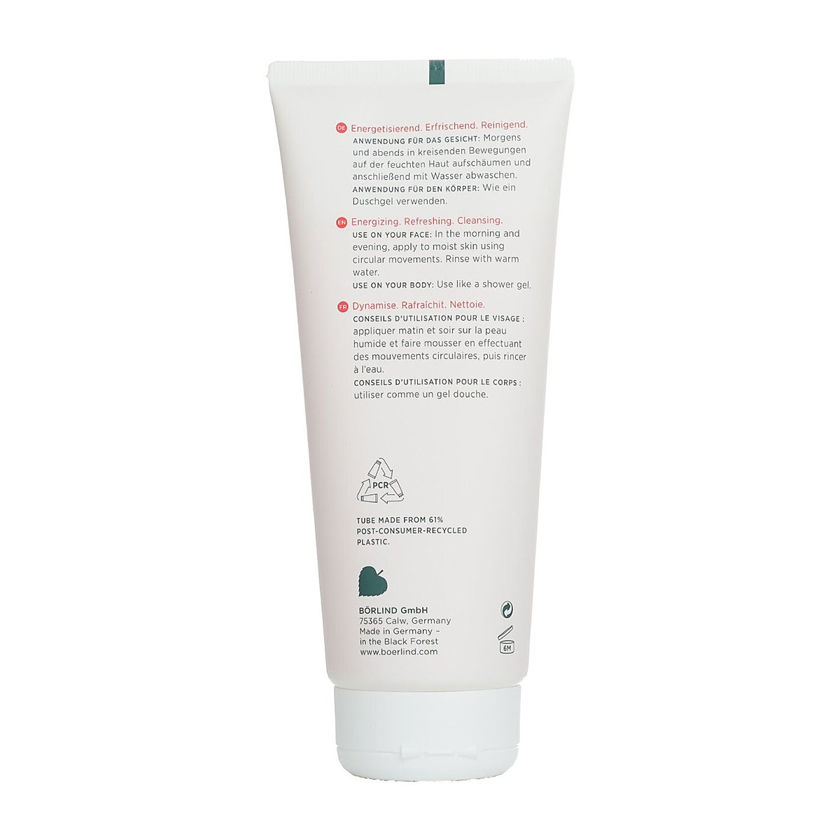 Annemarie Borlind Menn System Energi Boost 2-i-1 Rengj&oslash;ringsmiddel for Ansikt og Krop 200ml/6.76oz