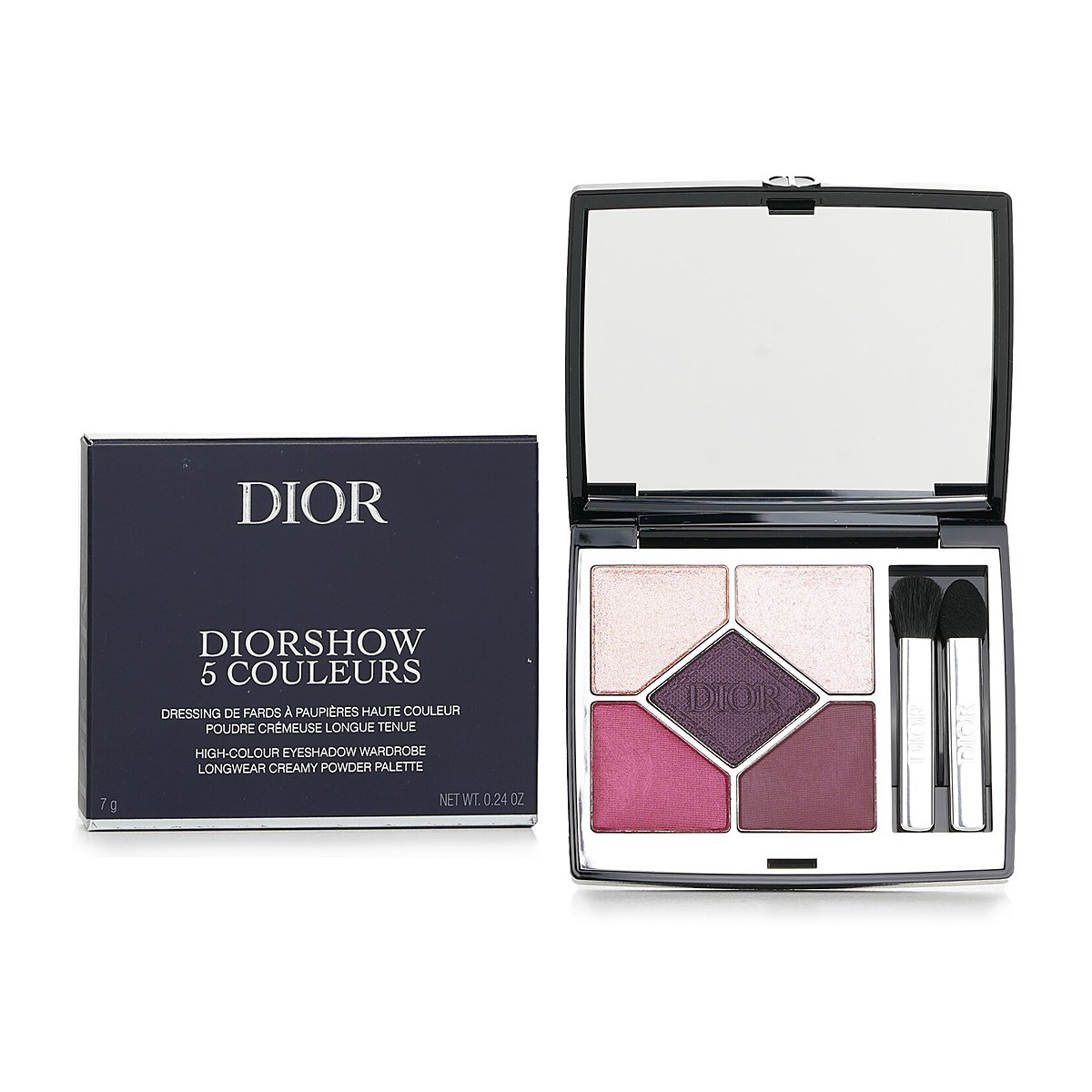 Christian Dior 디올쇼 5 꿀뢰르 롱웨어 크리미 파우더 아이섀도 팔레트 183 플럼 투투 7g/0.24oz