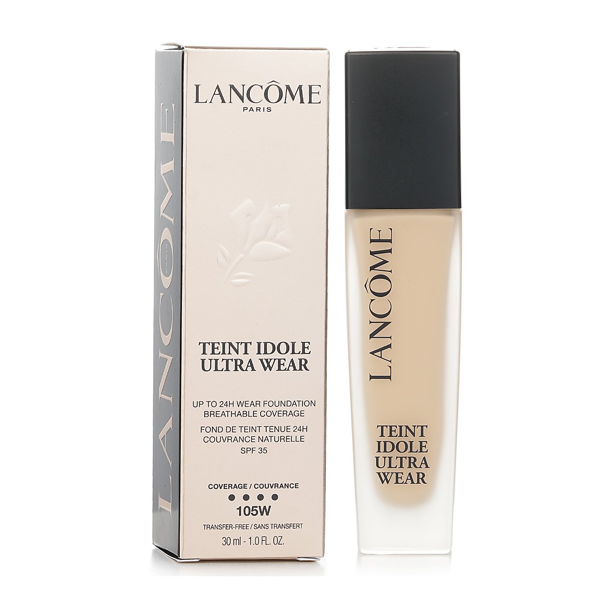 Lancome أساس تينت إيدول أولترا وير حتى 24 ساعة ارتداء تغطية قابلة للتنفس مع حماية من الشمس SPF 35 105W 30ml/1oz