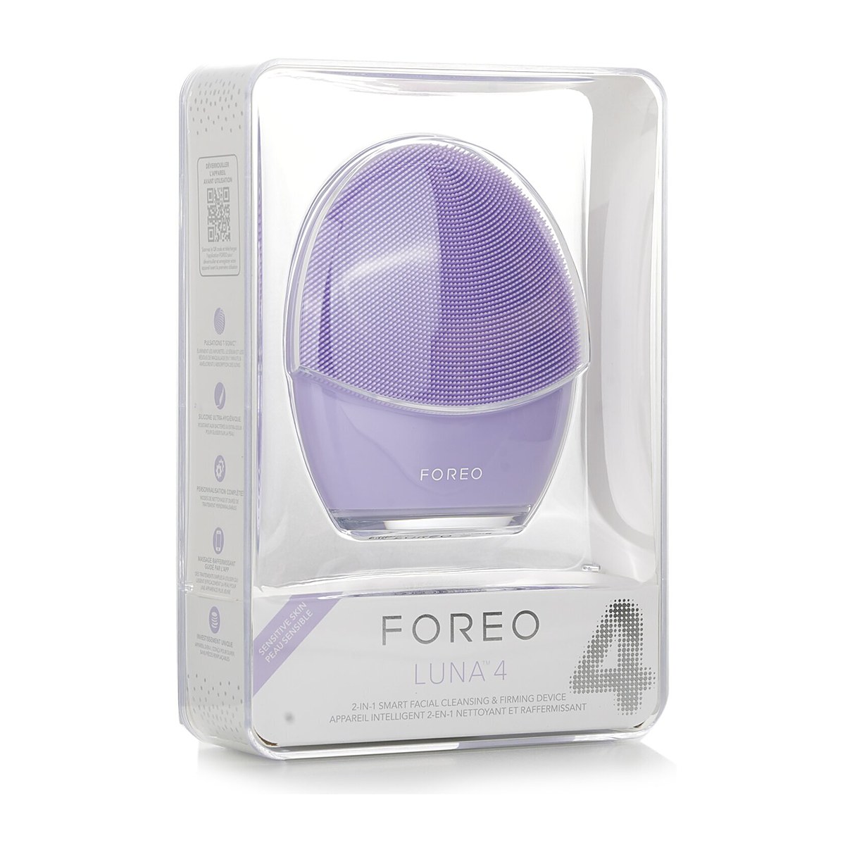 FOREO Luna 4 2-In-1 Smart Facial Cleansing & Firming Device (Sensitive Skin) 1pcs