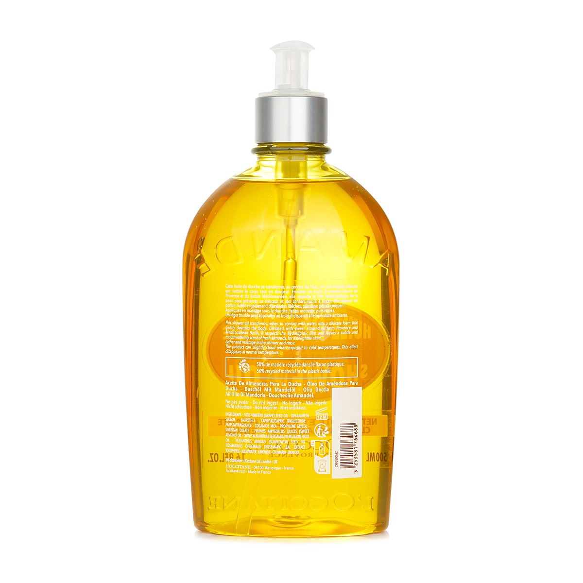 L'Occitane Sữa Tắm M&ugrave;i Hạnh Nh&acirc;n & DầuTắm L&agrave;m Mịn 500ml/16.9oz