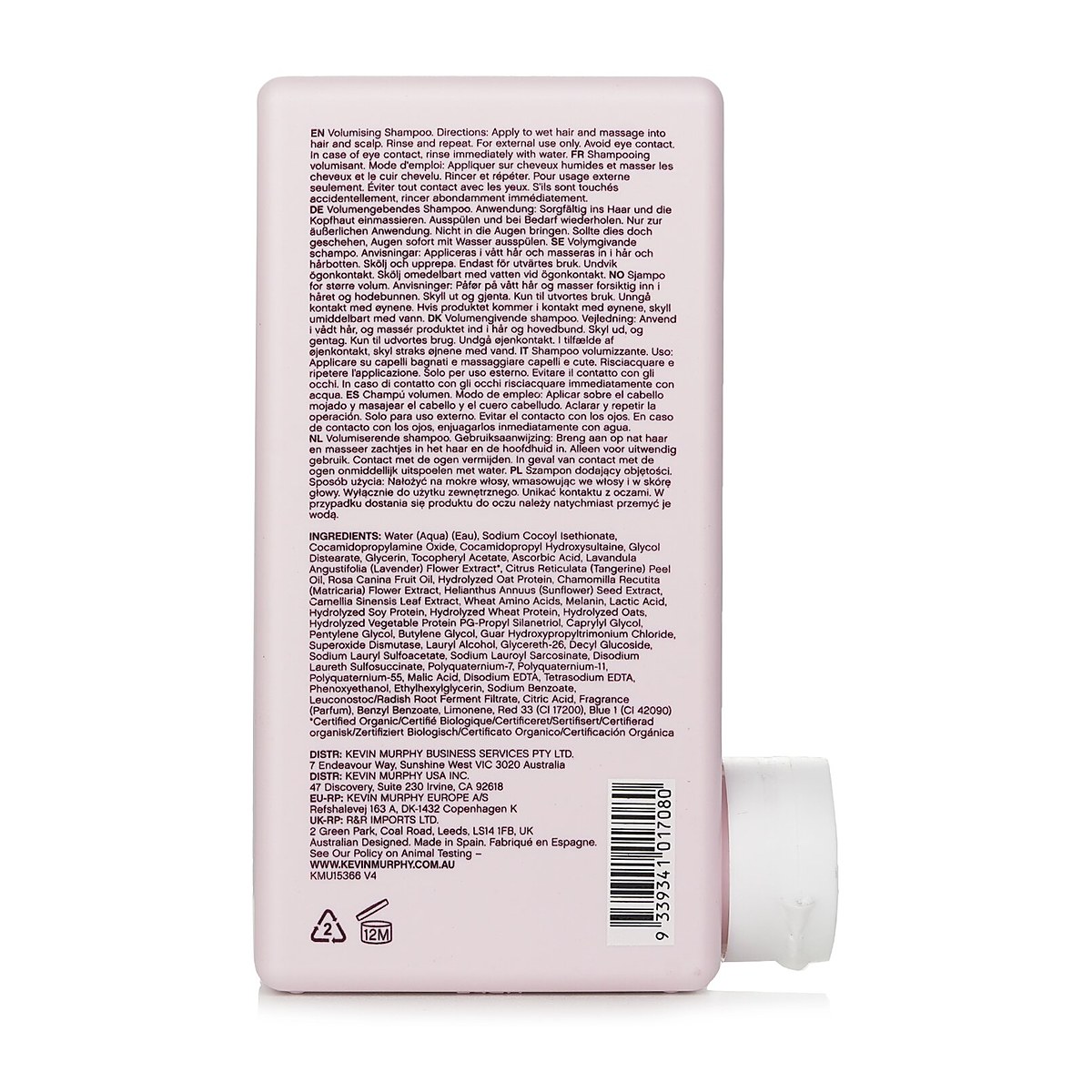 Kevin.Murphy Angel.Wash (A Volumising Shampoo - For Fine, Dry or Coloured Hair) 250ml/8.4oz