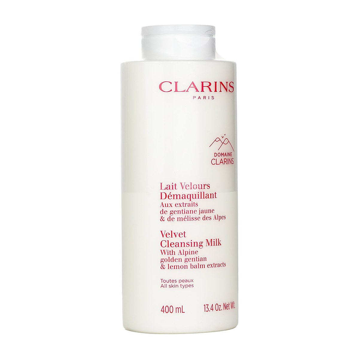Clarins Aksamitne mleczko oczyszczające z wyciągiem z goryczki alpejskiej i melisy 400ml/13.4oz