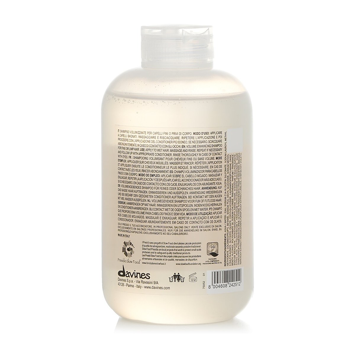 Davines แชมพู Volu Volume Enhancing Shampoo (สำหรับผมบางหรือผมลีบ) 250ml/8.45oz
