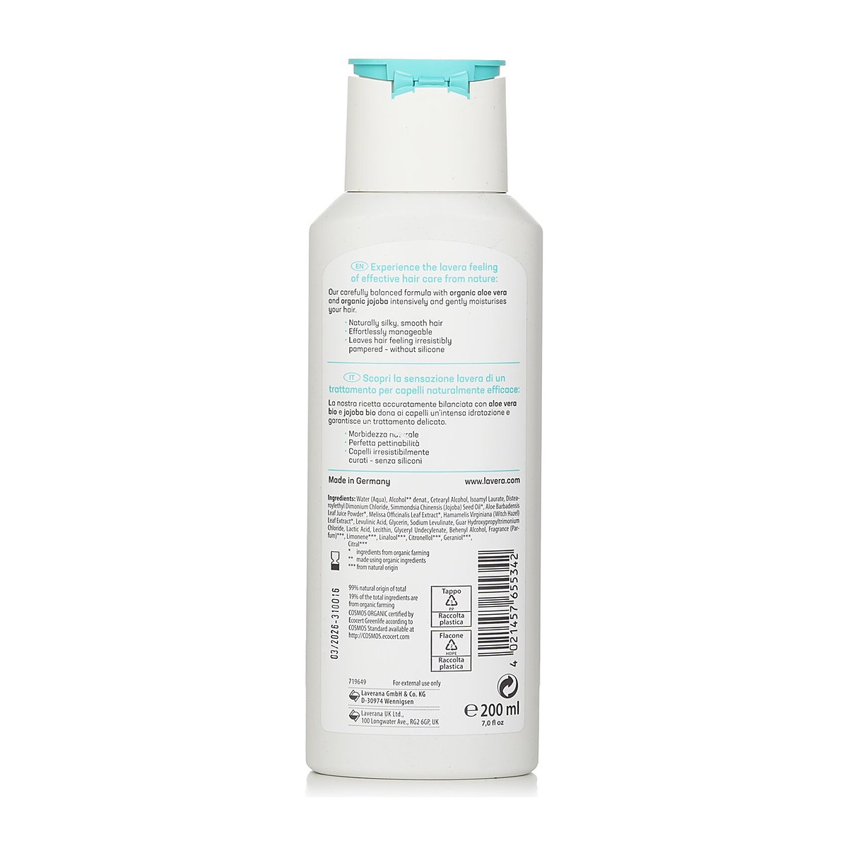 Lavera Basis Sensitiv Conditioner Moisture & Care 200ml/7oz