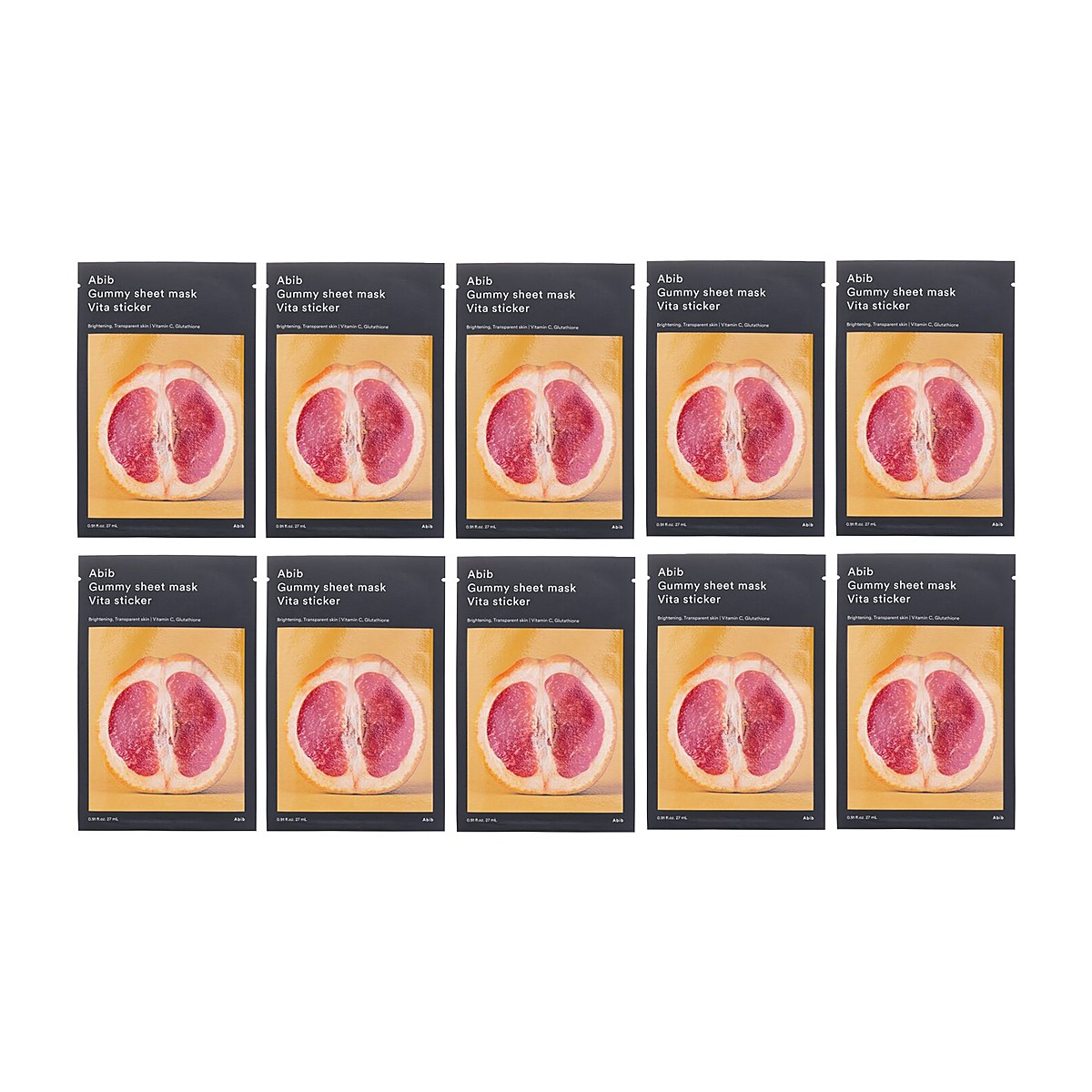 Abib Gummy Sheet Mask Vita Sticker 27ml x10pcs