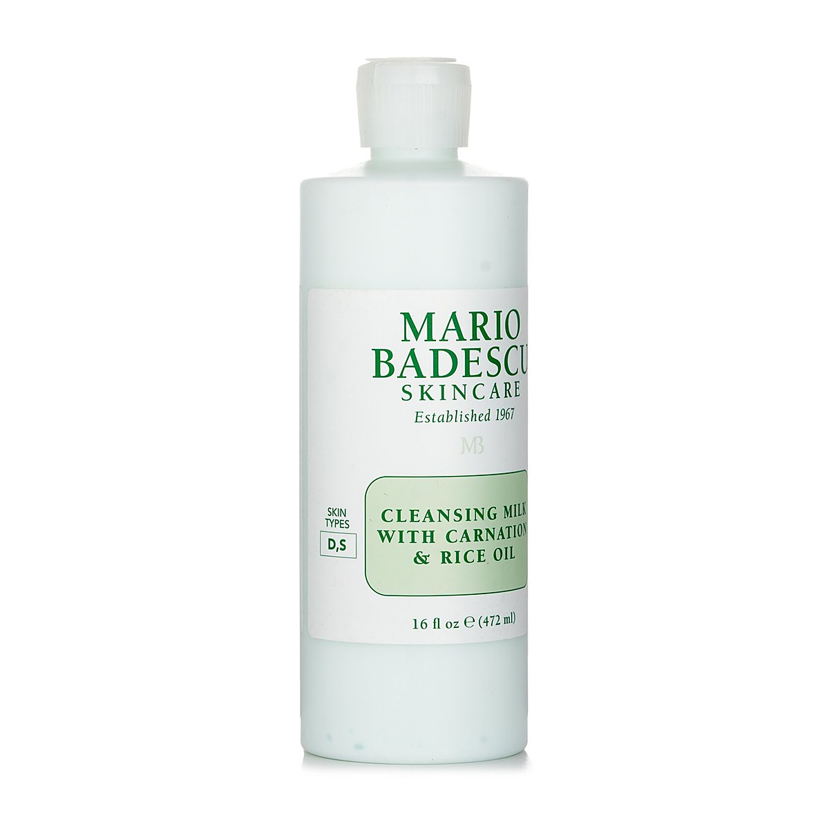 Mario Badescu 클렌징 밀크 윗 카네이션 & 쌀 오일 472ml/16oz