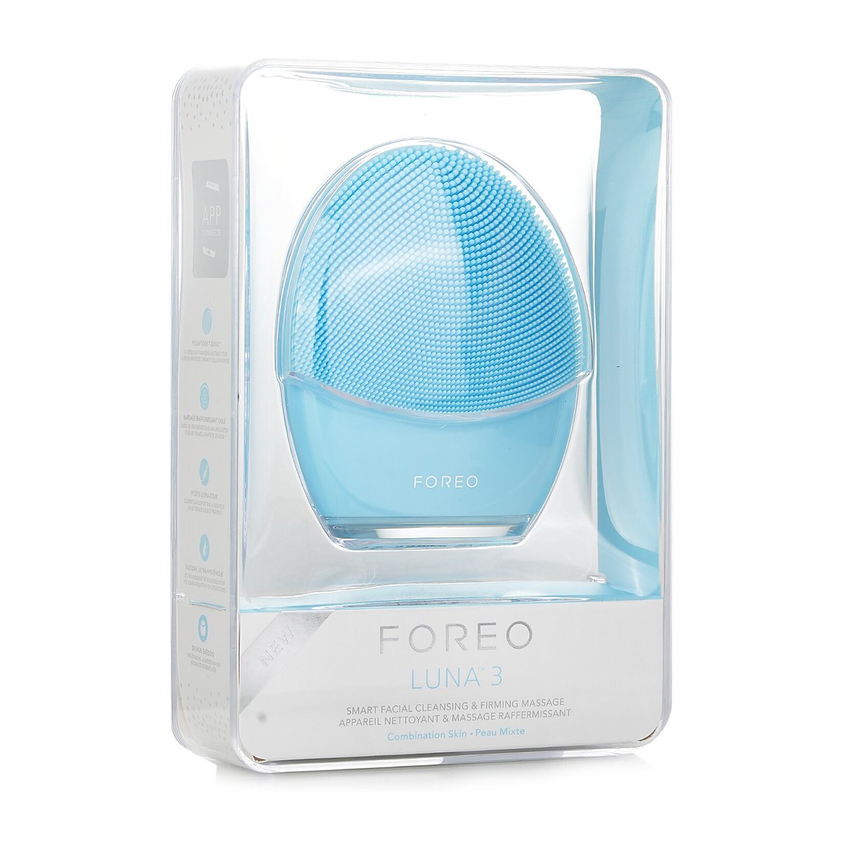 FOREO Luna 3 Smart Facial Cleansing & Firming Massager (Combination Skin) 1pcs